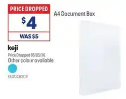 Officeworks A4 Document Box offer