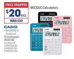 Officeworks MS20UC Calculators offer