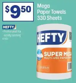 Officeworks Mega Paper Towels 330 Sheets offer