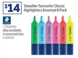Officeworks Staedtler Textsurfer Classic Highlighters offer