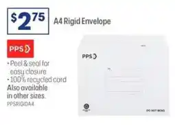 Officeworks A4 Rigid Envelope offer