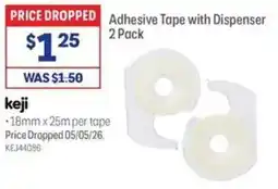 Officeworks Adhesive Tape with Dispenser offer