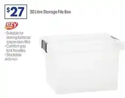 Officeworks 30 Litre Storage File Box offer