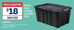 Officeworks Heavy Duty Storage Container offer