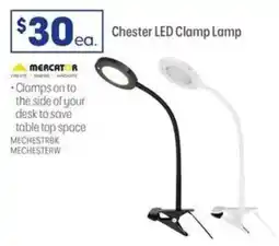 Officeworks Chester LED Clamp Lamp offer