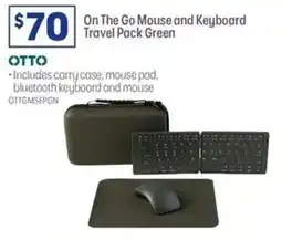 Officeworks On The Go Mouse and Keyboard Travel Pack Green offer