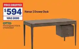 Officeworks Hamar 2 Drawer Desk offer