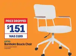 Officeworks Bornholm Boucle Chair offer