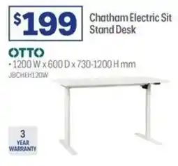 Officeworks Chatham Electric Sit Stand Desk offer