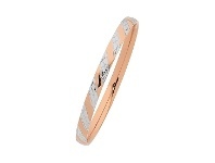 Bevilles Jewellery Two Tone Rose Stainless Steel Bangle offer