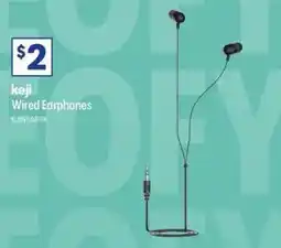 Officeworks Wired Earphones offer