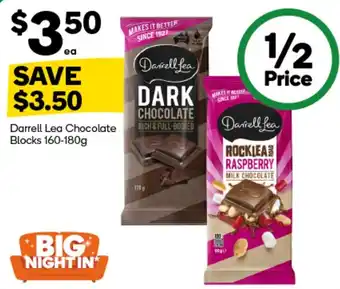 Woolworths Darrell Lea Chocolate Blocks offer