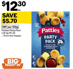 Woolworths Patties Party offer