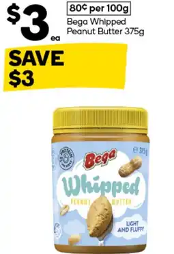 Woolworths Bega Whipped Peanut Butter offer