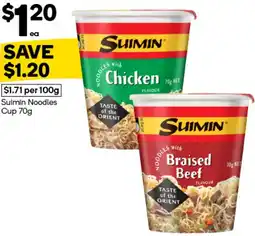 Woolworths Suimin Noodles Cup offer