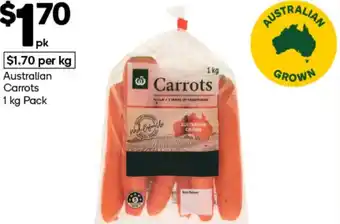 Woolworths Carrots offer