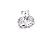 Bevilles Jewellery Gina Liano I Do Cubic Zirconia Ring - P offer