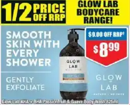 Chemist Warehouse Glow Lab AHA BHA Passionfruit & Guava Body Wash offer