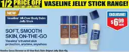 Chemist Warehouse Vaseline Cocoa Shimmer or All-Over Body Balm Original Jelly Stick offer