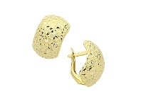 Bevilles Jewellery 9ct Yellow Gold Silver Filled Huggie Earrings offer
