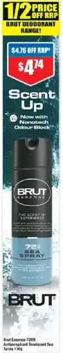Chemist Warehouse Brut Essence 72HR Antiperspirant Deodorant Sea Spray offer