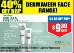 Chemist Warehouse DermaVeen Face Foaming Cleanser or Hydrating Moisturiser offer