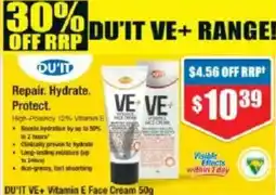 Chemist Warehouse DU'IT VE+ Vitamin E Face Cream offer