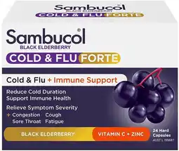 healthylife Sambucol Cold & Flu Forte 24 Capsules offer