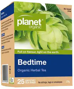 healthylife Planet Organic Bedtime Tea 25 Tea Bags offer