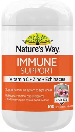 healthylife Nature's Way Immune Support 100 Tablets offer