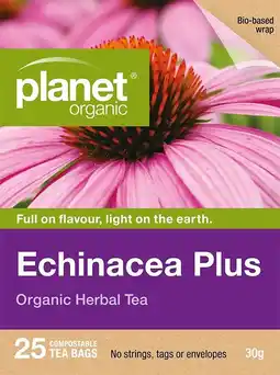 healthylife Planet Organic Echinacea Plus Tea 25 Tea Bags offer