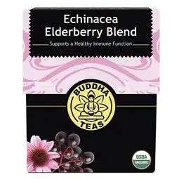 healthylife Buddha Teas Organic Herbal Tea Bags Echinacea Elderberry Blend offer