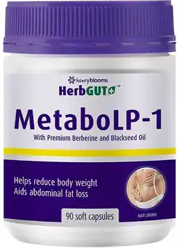 healthylife Henry Blooms HerbGut + MetaboLP-1 90 Capsules offer