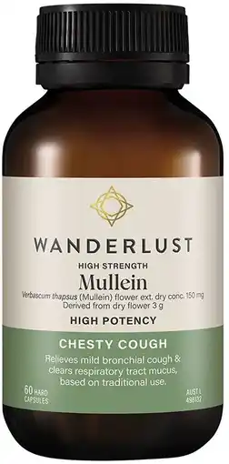 healthylife Wanderlust High Strength Mullein 60 Capsules offer
