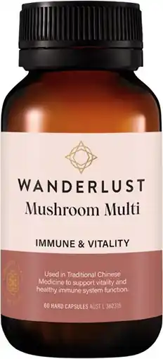 healthylife Wanderlust Mushroom Multi 60 Capsules offer
