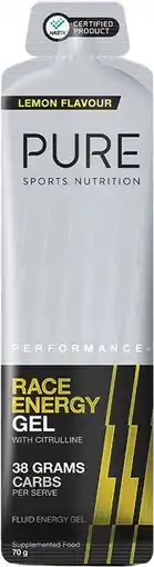 healthylife Pure Sports Performance + Race Energy Gel - Lemon offer