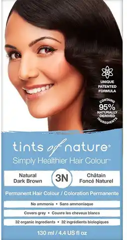 healthylife Tints of Nature 3N Natural Dark Brown Permanent Hair Colour offer