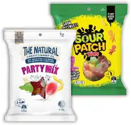 IGA The Natural Confectionery Co. 130‑230g or Sour Patch Kids Bag 190g Selected Varieties offer