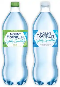 IGA Mount Franklin Lightly Sparkling Water Selected Varieties offer