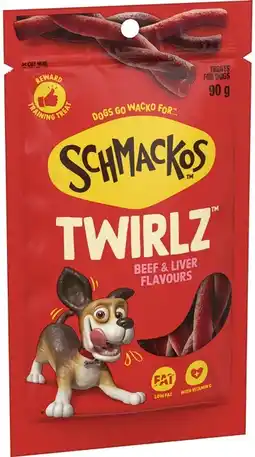 IGA Schmackos Twirlz Beef & Liver Flavour Dog Treats offer
