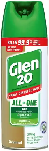 IGA Glen 20 Disinfectant Spray Selected Varieties offer