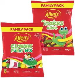 IGA Allen’s Lollies Family‑420g Selected Varieties offer