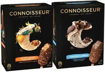 IGA Connoisseur Gourmet Ice Cream 4 Pack or Mini 6 Pack Selected Varieties offer