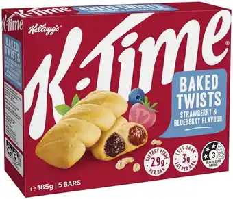 IGA Kellogg’s K‑Time Baked Twists or LCMs Treatz Bars 5 Pack Selected Varieties offer