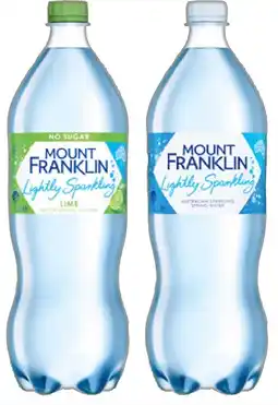 IGA Mount Franklin Lightly Sparkling Water Selected Varieties offer