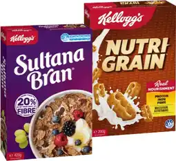 IGA Kellogg’s Nutri‑Grain 290g, Sultana Bran 420g or Original Special K 300g offer
