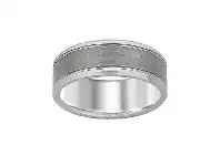Bevilles Jewellery Stanton Made for Men Tungsten Classic Ring offer