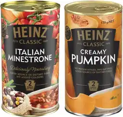 IGA Heinz Classic Soup Selected Varieties offer