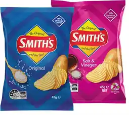 IGA Smith’s Crinkle Cut Chips Selected Varieties offer
