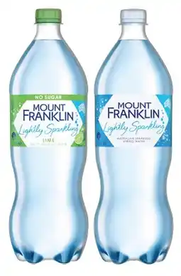 IGA Mount Franklin Lightly Sparkling Water Selected Varieties offer